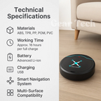 Automatic Robot Vacuum Cleaner Smart 3-in-1 Floor Cleaning