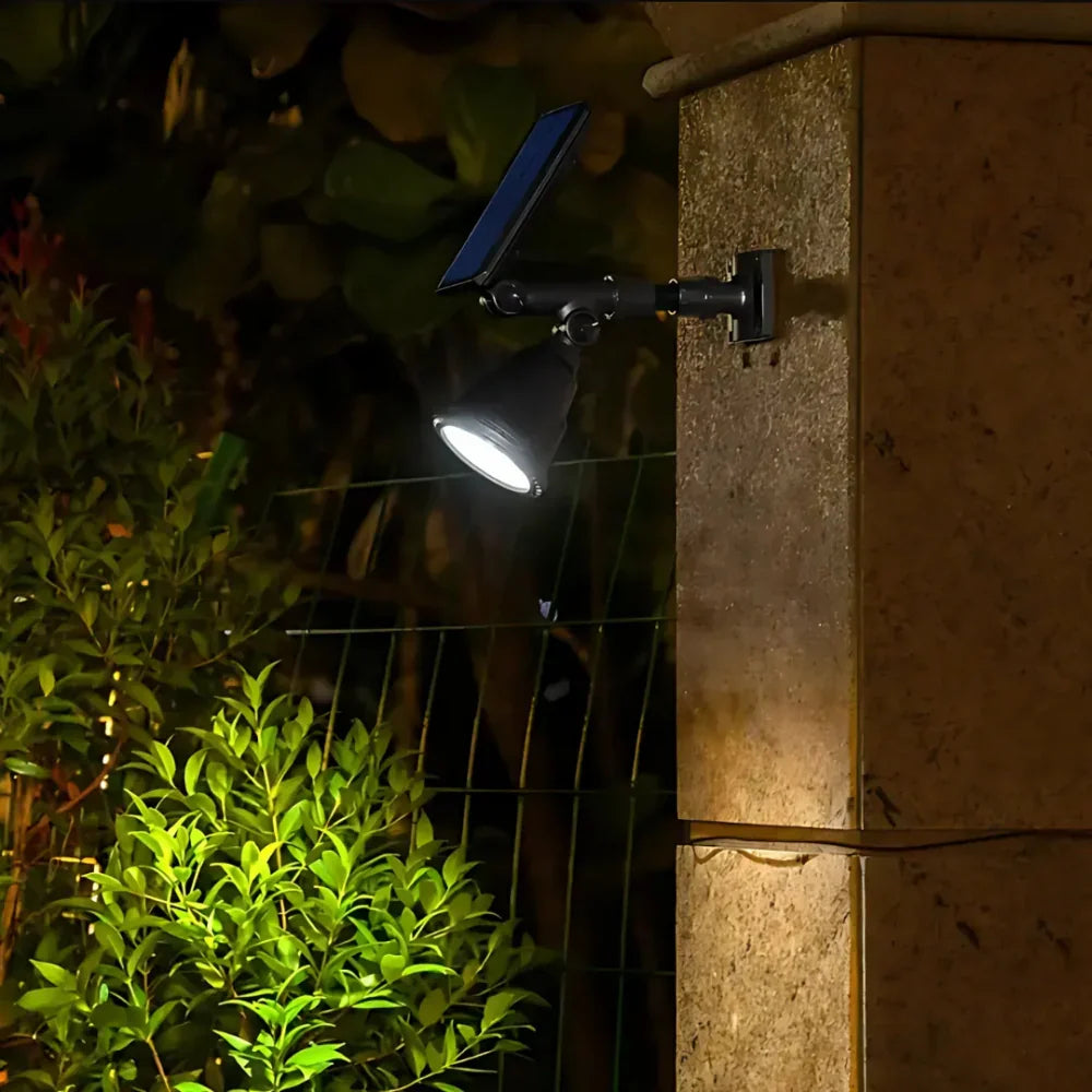 Adjustable Solar Garden Spotlight Multi-Color Outdoor LED Lighting