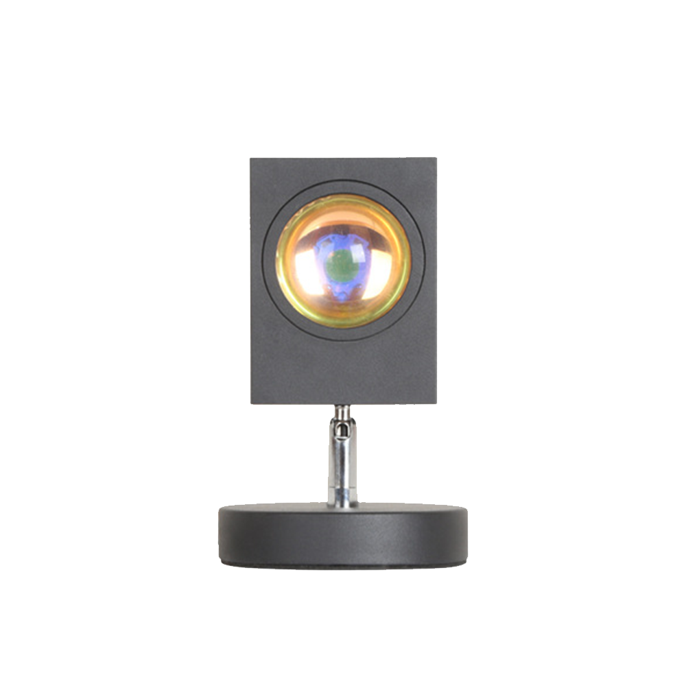 LED Sunset Effect Table Lamp Warm Ambient Decorative Light