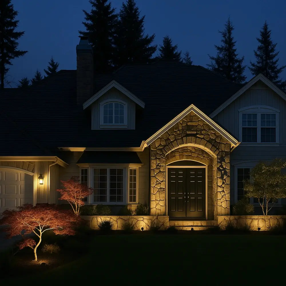 Adjustable Solar Garden Spotlight Multi-Color Outdoor LED Lighting