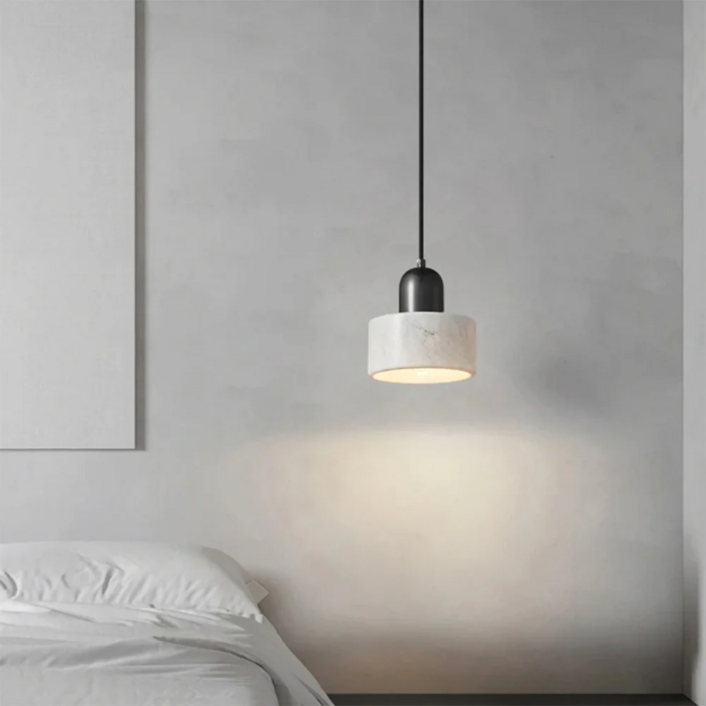 Marble Pendant Light Modern Brass Dining Room Hanging Lamp - Image 6