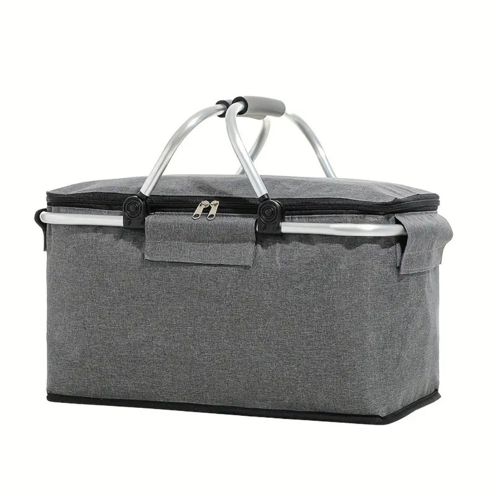 Collapsible Picnic Cooler Basket 18L Travel Food Storage