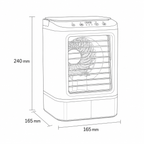 Portable Air Conditioner Fan Bladeless Misting Cooler Ice Box USB Desk