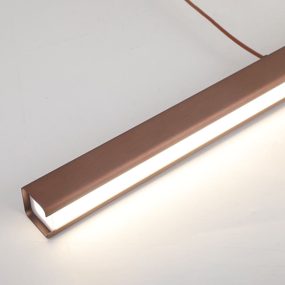 Minimalist Linear LED Pendant Light Sleek Adjustable LED Ceiling Lighting