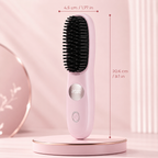 Cordless Hair Straightener Brush with LED Display