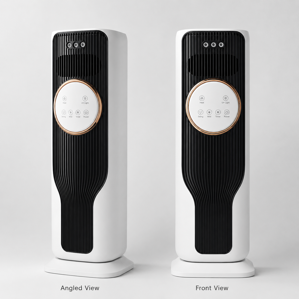 Portable Air Cooler & Heater with 4-in-1 Comfort Control