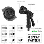 Expandable Garden Hose with 8‑Function Spray Nozzle