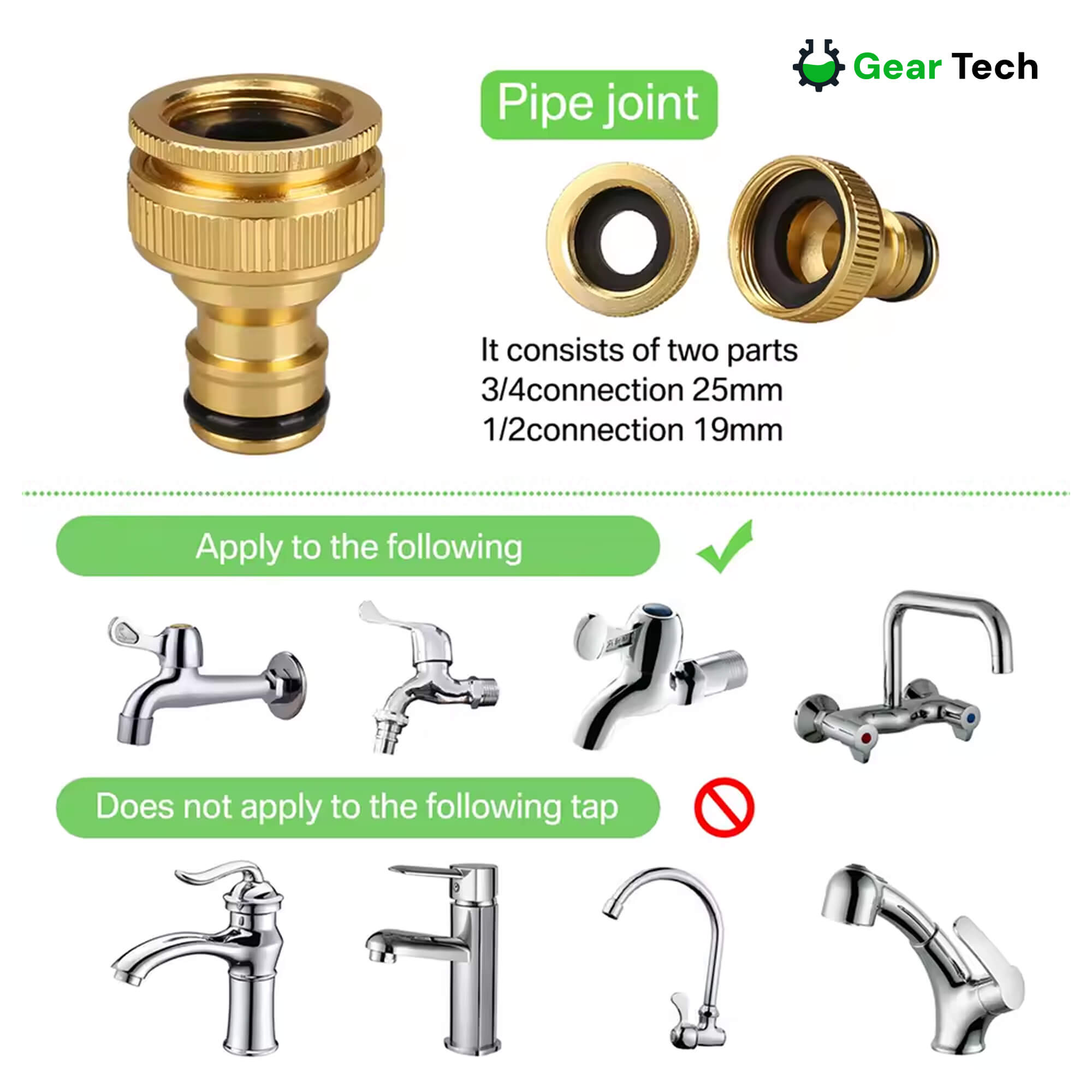 Expandable Garden Hose with 8‑Function Spray Nozzle