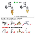 Expandable Garden Hose with 8‑Function Spray Nozzle