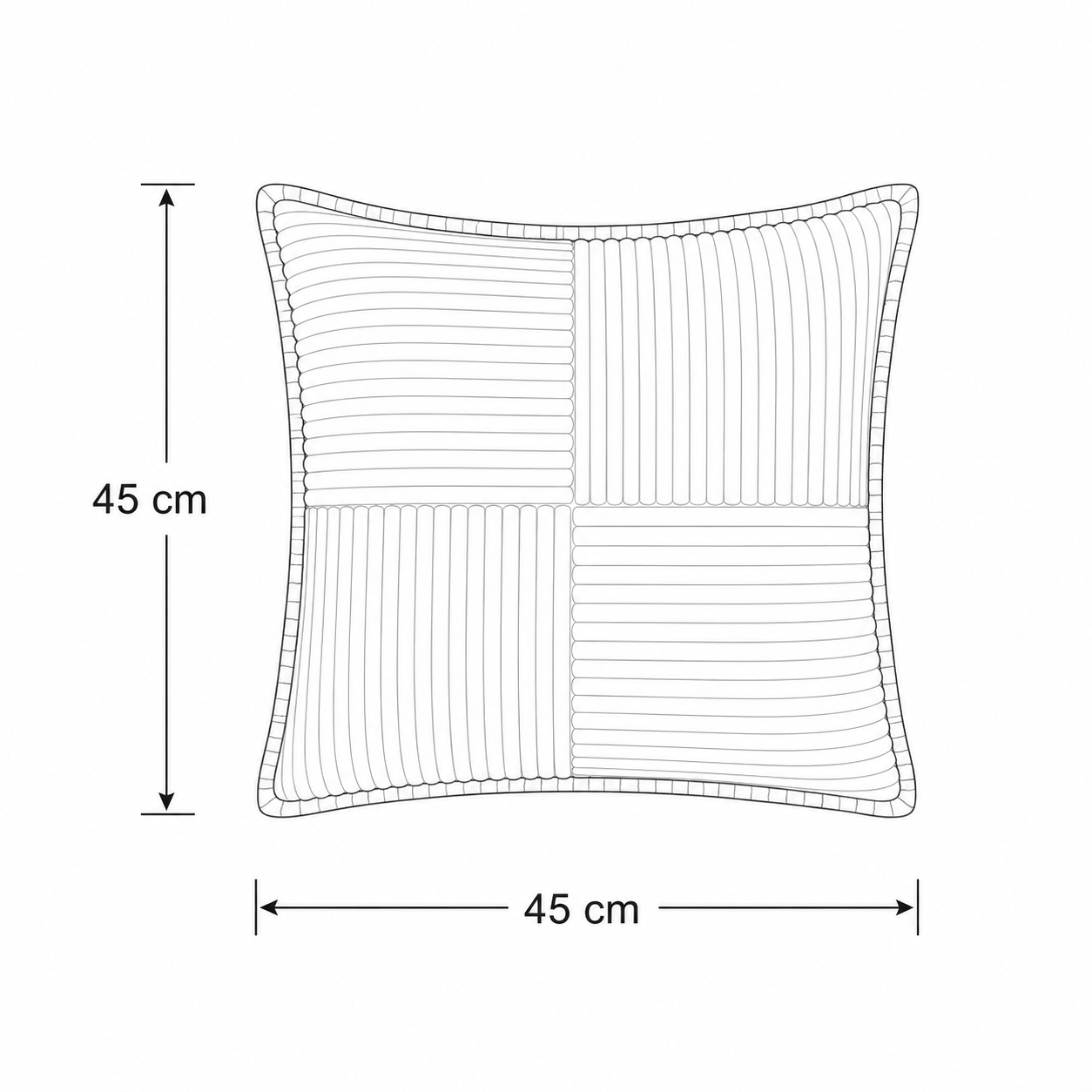 Solid Stain Resistant Cushion Cover