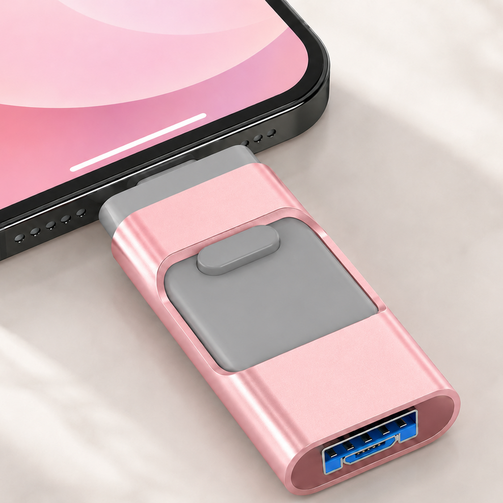 32GB 3-in-1 USB Flash Drive for All Devices