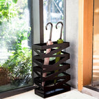 Umbrella Stand Modern Black Metal Entryway Holder Large Capacity - Image 2