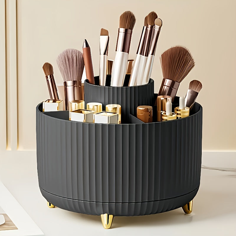 Makeup Carousel Organizer Five Compartment Beauty Storage