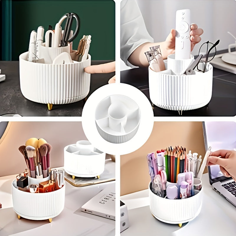 Makeup Carousel Organizer Five Compartment Beauty Storage