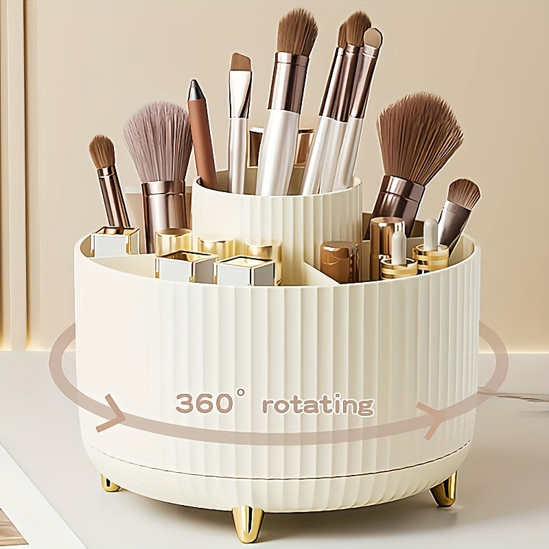 Makeup Carousel Organizer Five Compartment Beauty Storage