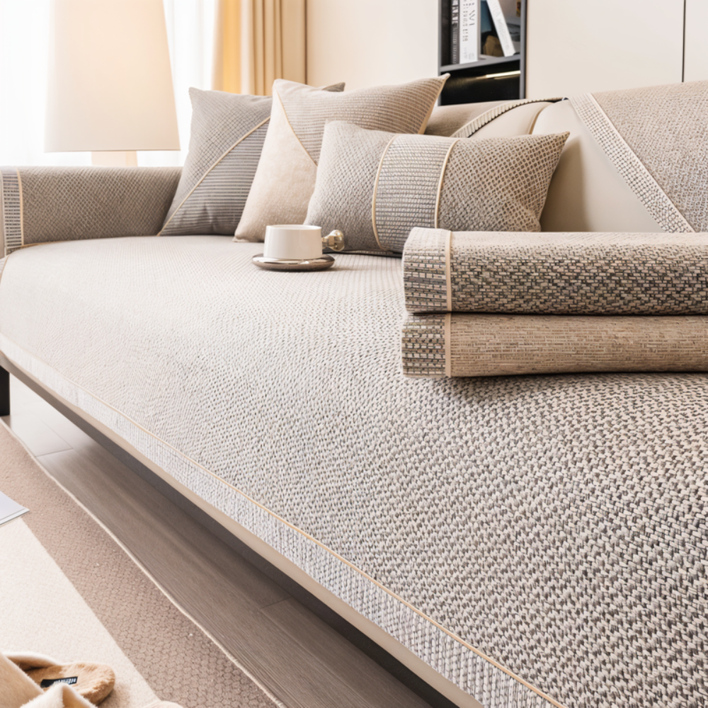 Quilted Sofa Protector Non‑Slip Cover Set