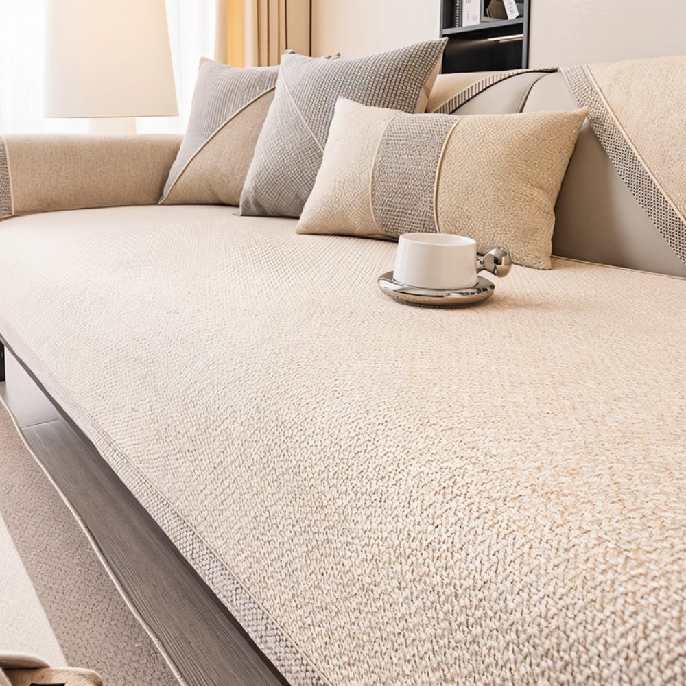 Quilted Sofa Protector Non‑Slip Cover Set