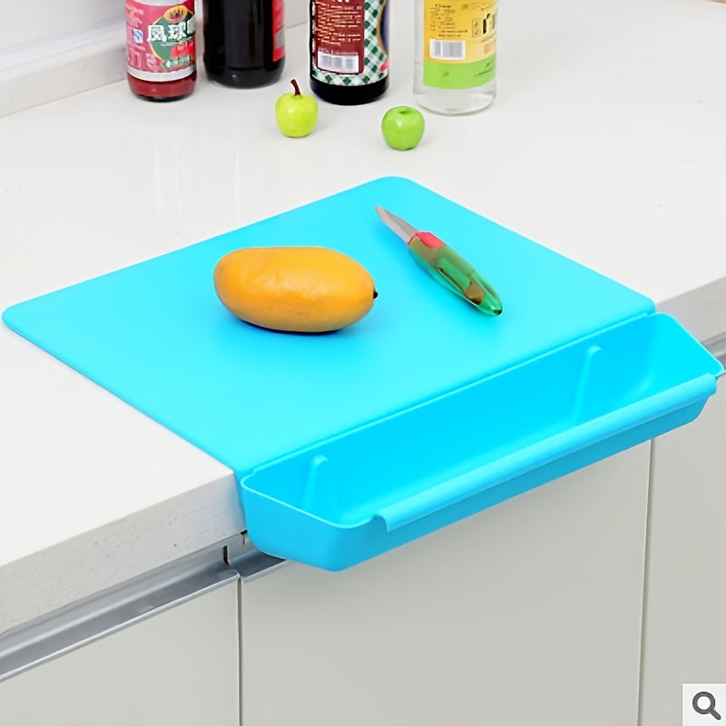 Cutting Board Container Storage Box Portable Meal Prep Chopping Tray - Image 2