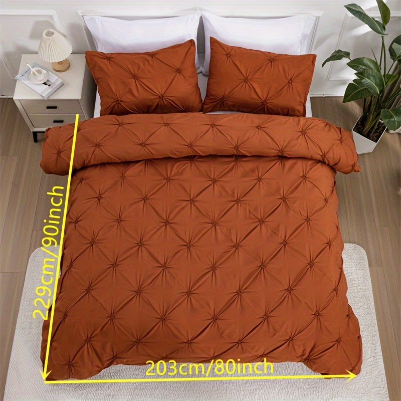 White Pintuck Quilts Cover Set