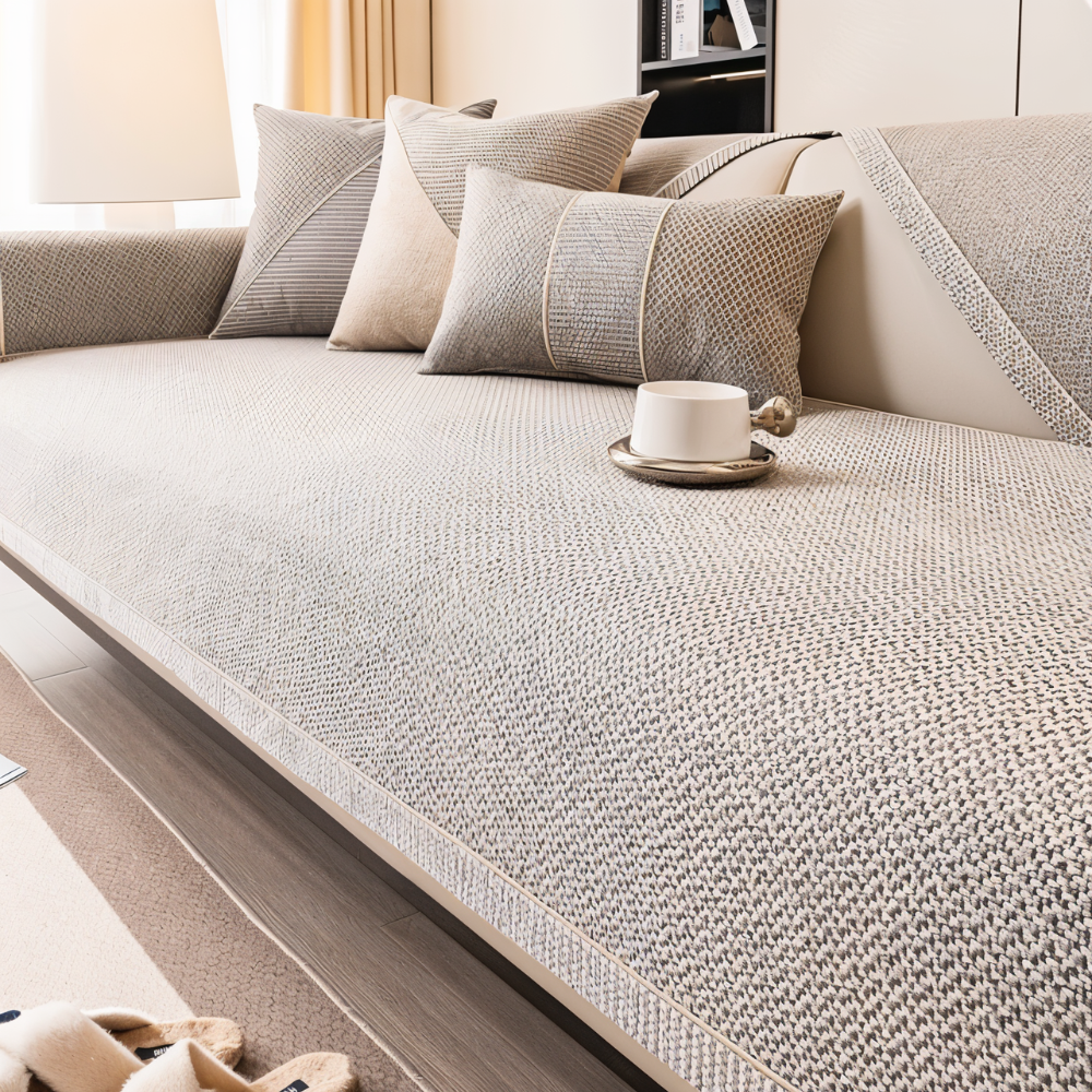 Quilted Sofa Protector Non‑Slip Cover Set