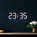 Large Digital Wall Clock LED Display With Night Dimming