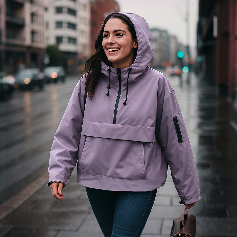 Womens 3-in-1 Waterproof Jacket Detachable Fleece Liner Hooded Winter Coat - Image 7