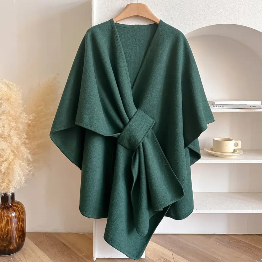 Elegant Women’s Shawl Coat Windproof, Warm & Stylish Layering