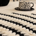 Plush Couch Protector Warm Comfort with Elegant Linear Design