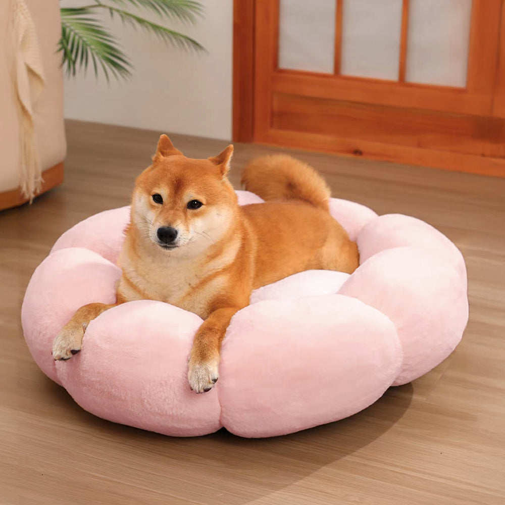 Pet Bed Flower Shaped Washable Dog Cat - Image 2