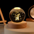 LED Crystal Sphere Night Light Cosmic Ambient Home Decor