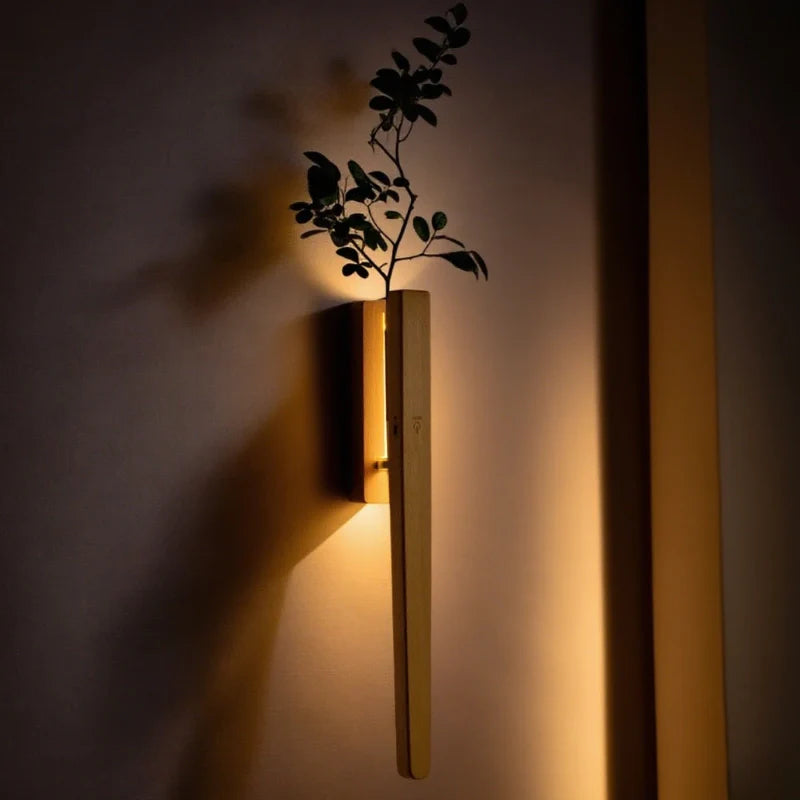 Rotatable Wall Lights with Decorative Vase Feature