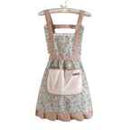 Floral Kitchen Apron Waterproof & Oil‑Resistant Design