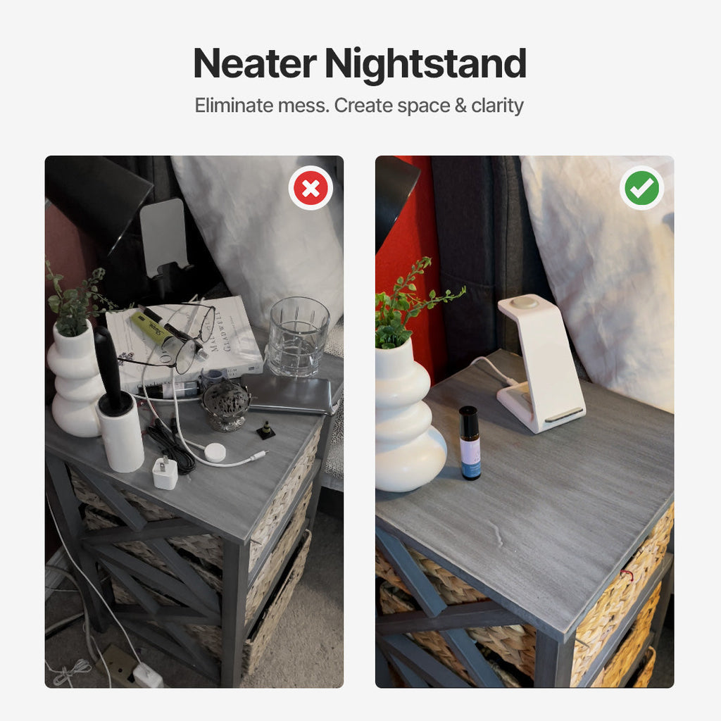 3‑in‑1 Wireless Charging Station for Phone, Watch & Earbuds