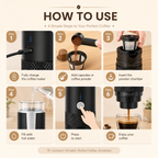 Portable Espresso Maker for Capsules & Ground Coffee