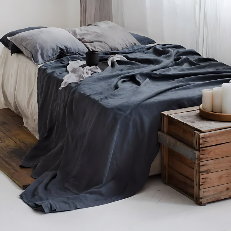 Skorter | Classic Linen Bed Sheet - Image 3