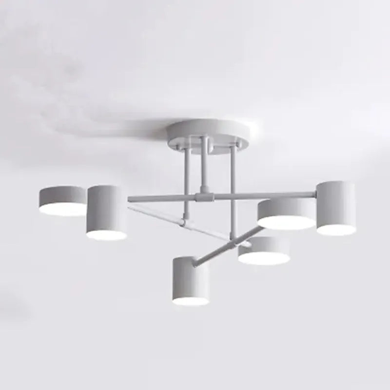 Elegant 6 Lights Ceiling Light with Adjustable Mood Lighting for Modern Home