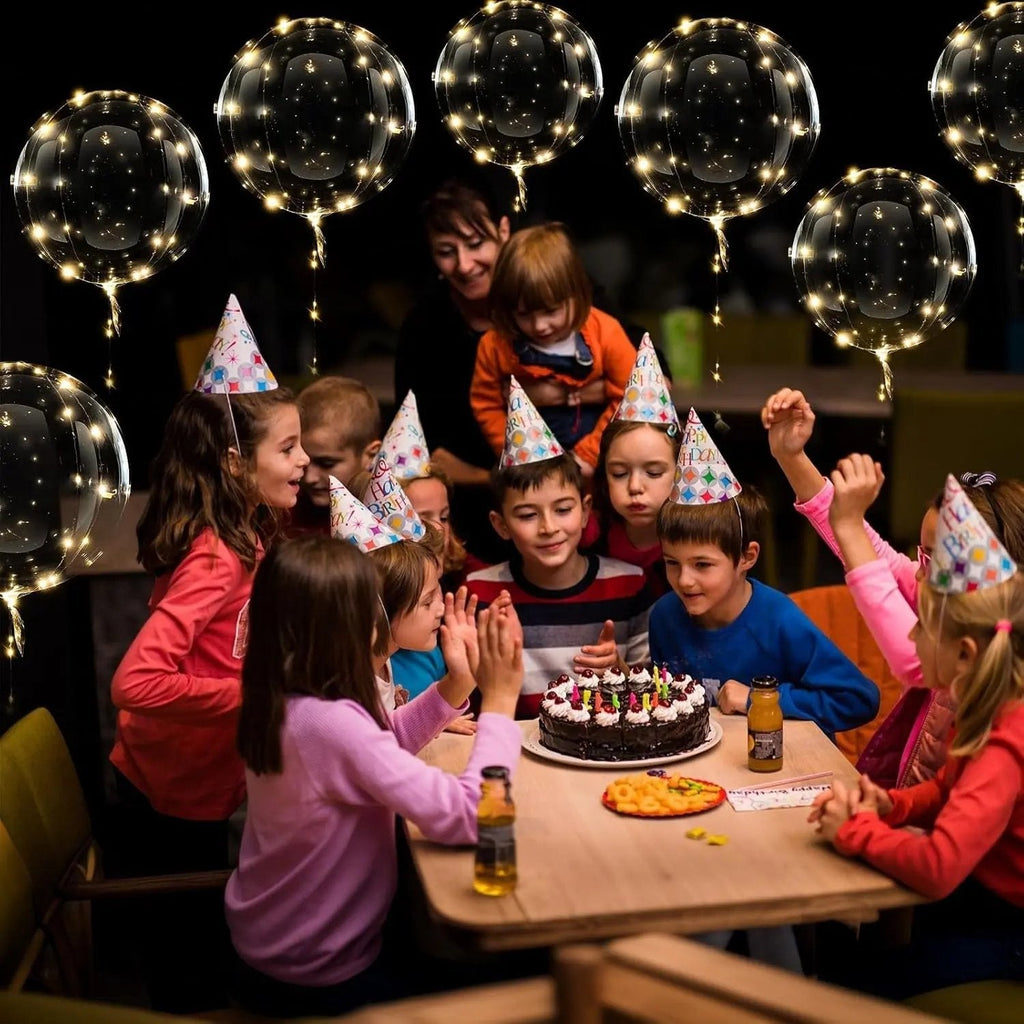 10 Pack LED Bobo Balloons Battery Operated - Image 2