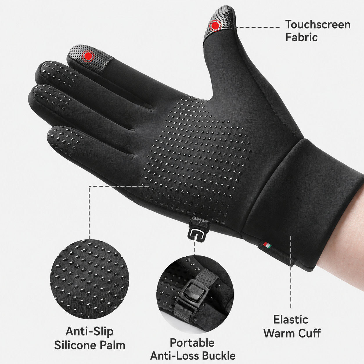 USB Heated Winter Gloves for Cycling and Outdoor Use