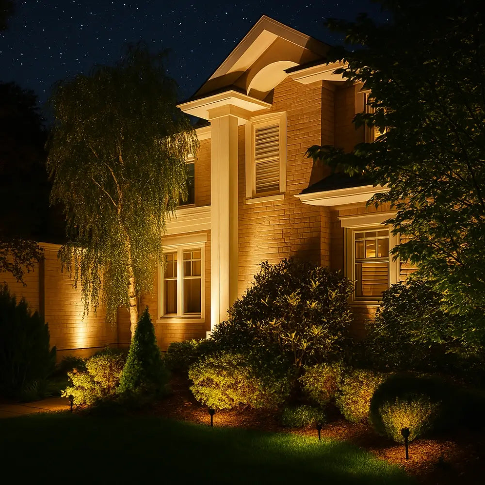 Adjustable Solar Garden Spotlight Multi-Color Outdoor LED Lighting