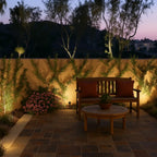 Adjustable Solar Garden Spotlight Multi-Color Outdoor LED Lighting