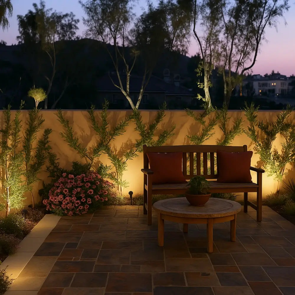 Adjustable Solar Garden Spotlight Multi-Color Outdoor LED Lighting