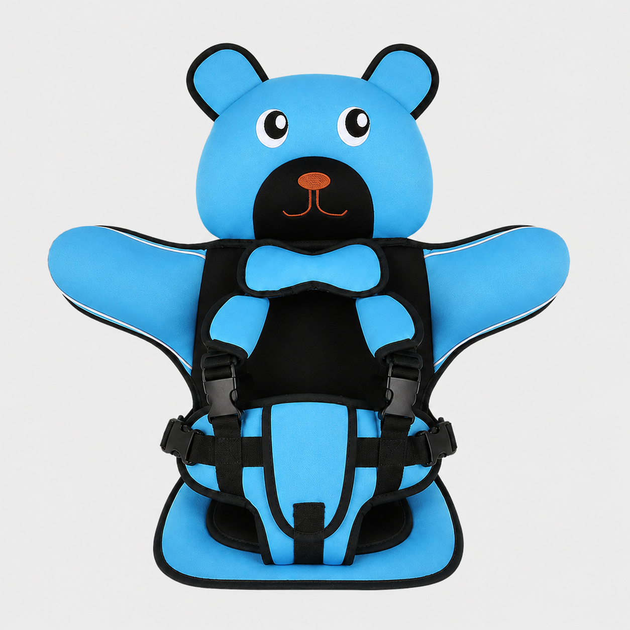 Adjustable Child Travel Booster Seat with Bear Design