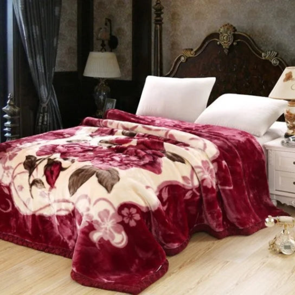 Decorative Quilts Weighted Blanket with Plush Design