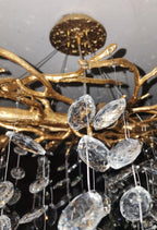 Branch Style Crystal Ceiling Light Decorative Indoor Lighting Fixture