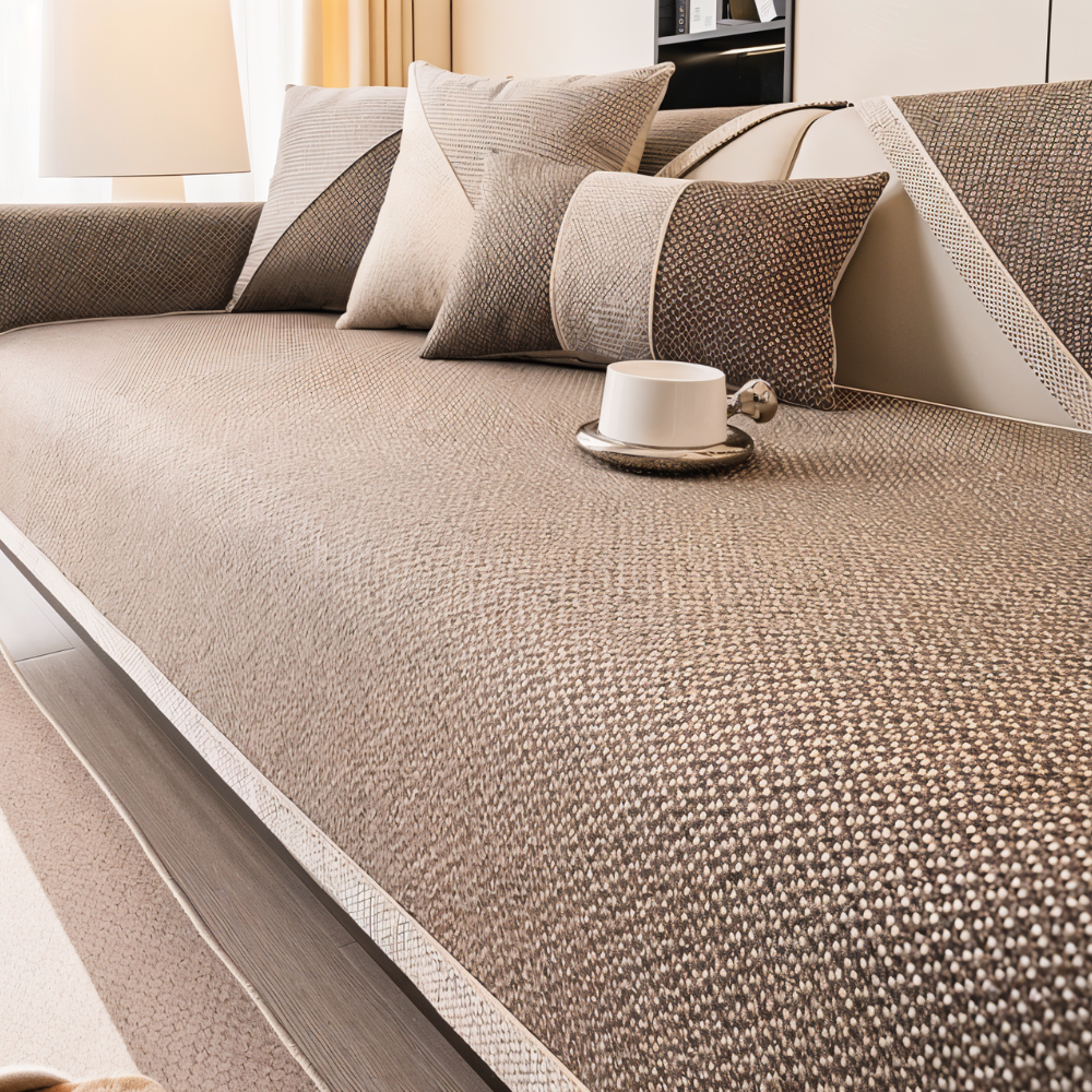 Quilted Sofa Protector Non‑Slip Cover Set