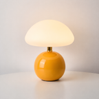 Mushroom Table Lamp with Ceramic Base