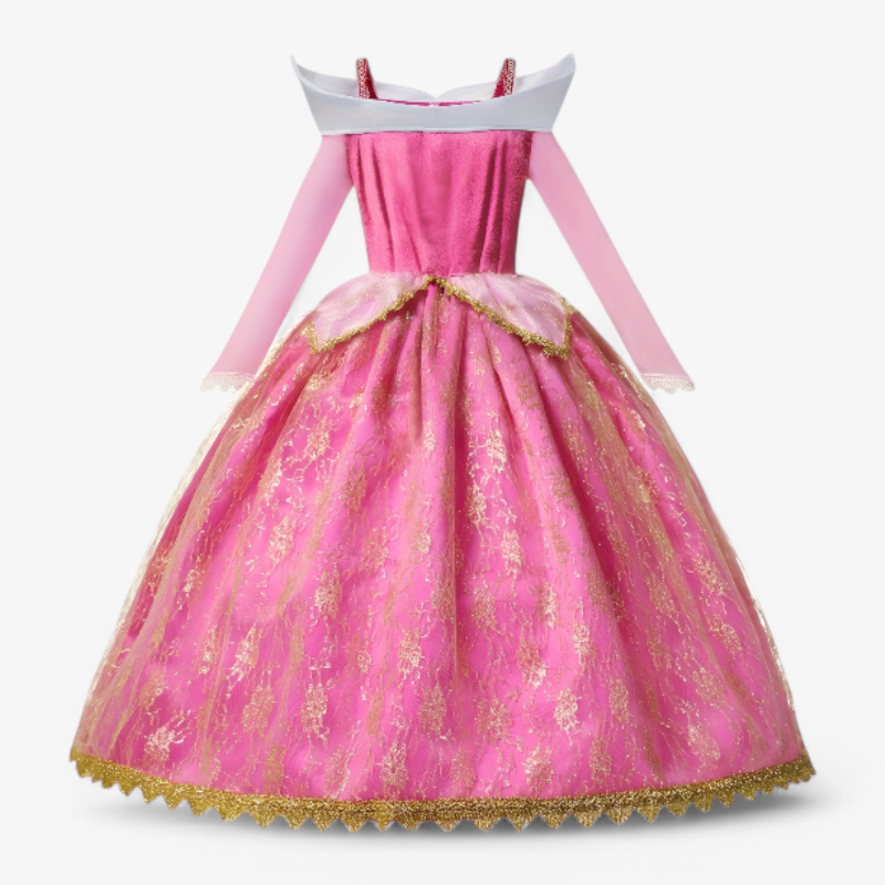 Girls Satin Princess Costume Set - Image 4