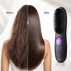 Cordless Hair Straightener Brush with LED Display