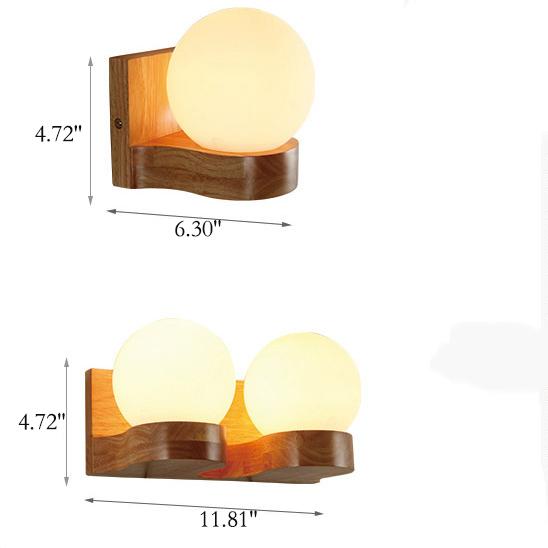 Contemporary Wall Lights with Single or Double Glow