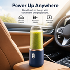 Portable USB Rechargeable Juicer Blender with 2 Cups